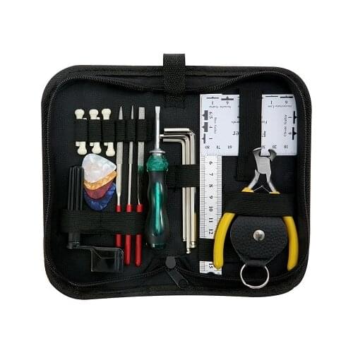 Guitar Repairing Tool Maintenance Cleaning Tool Kit String Organizer Tool Accessories for Guitar Ukulele Bass Mandolin Banjo