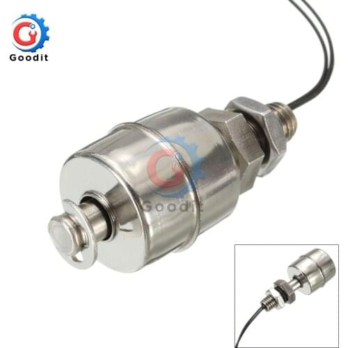 Stainless Vertical Liquid Water Level Sensor Controller Internal Float Sensor Switch 45mm Line Automatic Pump Controller Tank
