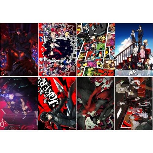 Shin Megami Tensei PERSONA 5 Polypropylene A3 8 pieces Posters wall poster PPP016