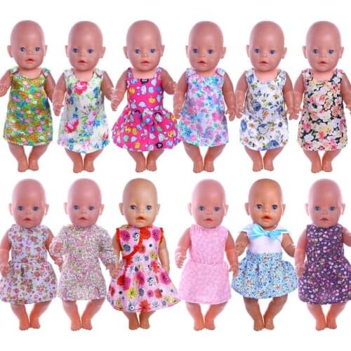 New Doll Dress Clothes Fit 18 inch 43cm Doll Clothes Born Babies Doll Clothes For Baby Birthday Festival Gift Girls Russia Toy