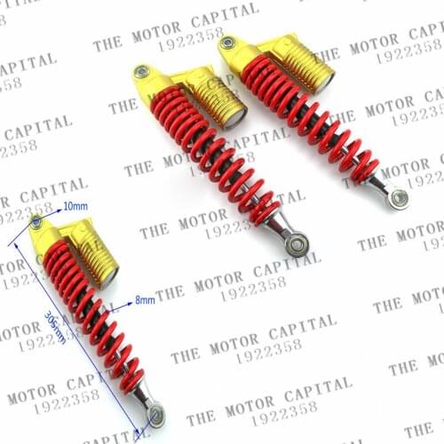 305mm Motorcycle Scooter Adjustable Spring Damping Shock Absorbers For Honda Yamaha Kawasaki Suzuki ATV