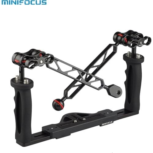 Aluminium Alloy Handheld Stabilizer Tray Handle Grip with Ball Arm Clamp Ys for Underwater Camera Housing Case Accessory Set