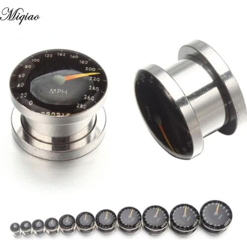 Miqiao Medical stainless steel time clock pulley ear expansion speed indicator ear expander reamer puncture jewelry