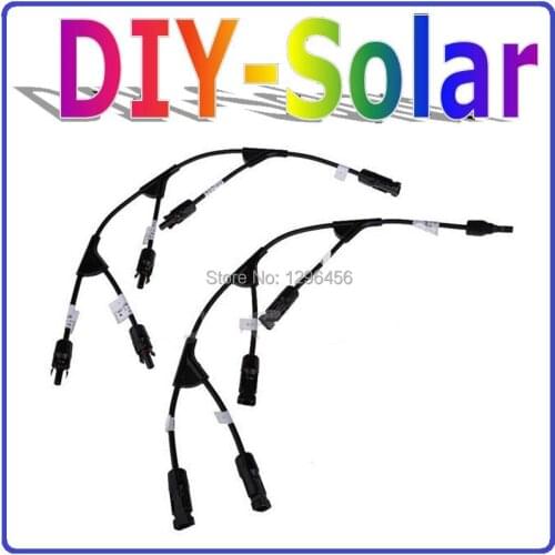 Solar Panel Paralle Connector 1 to 4 Y Branch, high compatible with Connector for 2.5mm2 4mm2 6mm2 Cable solar