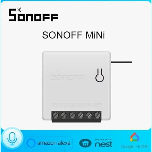 SONOFF MINI - Two Way Smart WiFi DIY on/off Switch LAN Control Smart Scenes Alexa Voice APP Control Time Schedule