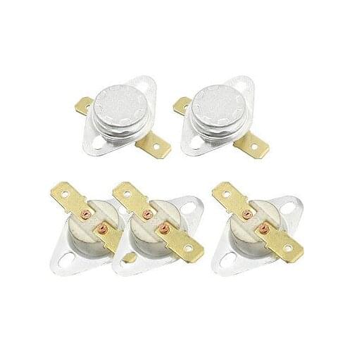 5 Pcs 80C Thermostat Normal Closed Ceramic Temperature Switch 250V 10A