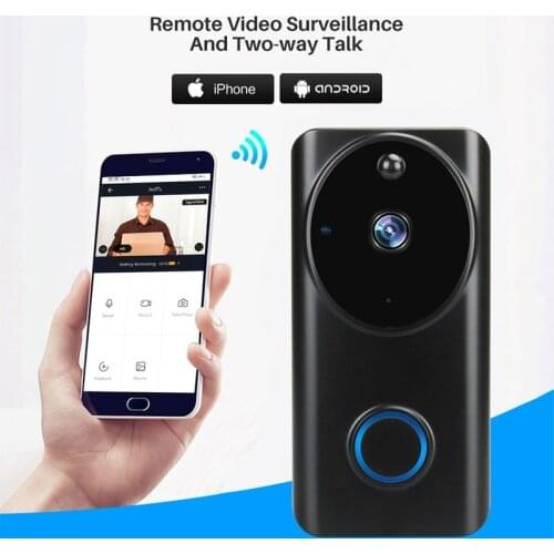 Home Tuya App 1080P Video Doorbell Wifi Smart Phone Call Audio Intercom Wireless Door Bell Camera Two-way Intercom Home Alarm