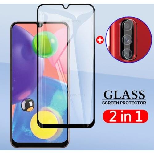 2 In 1 Back Camera Lens Film Screen Protector Protective Tempered Glass For Samsung Galaxy A70s 6.7"