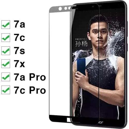 Protective Glass For Huawei Honor 7x 7s 7a 7c Pro Tempered Glas On The 7 X S A C X7 S7 A7 C7 7apro 7cpro Case ScreenProtector