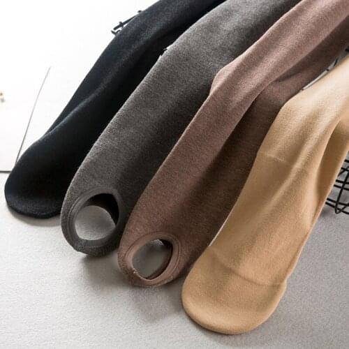 2020 Autumn And Winter Womens Leggings Plus Velvet Warm Large Size Large Size Fleece Leggings High Elasticity