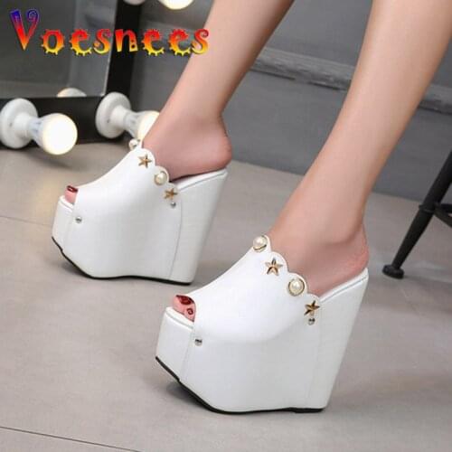 Leisure Woman new Slippers 2020 Platform Wedge Slippers Women Shoes Outside Shoes Fish Mouth Thick Bottom Flip Flop Ladies Shoes