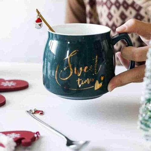 1pc Stainless Steel Christmas Spoon Xmas Party Table Ornaments Coffee Spoon Christmas Decorations For Home Kitchen Tool Gift