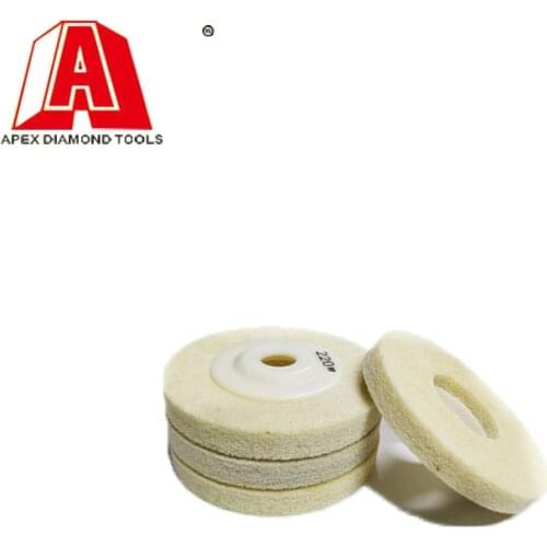 APEX 10PCS 4Inch 100CM Nylon Synthetic Fiber Polishing Pad For Stone Marble Polishing