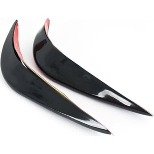 2Pcs Car Front Bumper Lip Splitter Fins Body Spoiler Canards Valence Chin Universal Front Bumper Lip Protection bumper