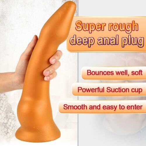 2020 Long Dildo Anal Sex-toys Masturbator For Woman Liquid Silicone Dildos Suction Cup Butt Plug Anus Sex Toys Vagina Stimulator