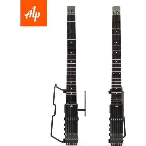 ALP Headless Travel Electric Guitar FT-221S foldable metal mini guitar