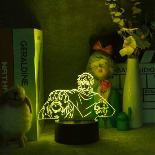 Anime Lamp Satoru Gojo Jogo Jujutsu Kaisen Led Night Light Yuji Itadori for Birthday Gift Jujutsu Kaisen Jogo Lamp Yuji Itadori