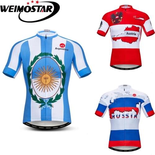 Argentina Cycling Jersey Shirts Men Summer Short Sleeve MTB Road Racing Bicycle Clothing Ropa Ciclsimo Quick Dry Bike Jersey