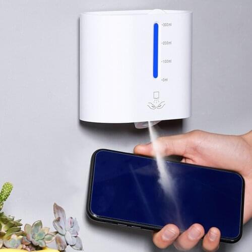 300ml Automatic IR Sensor Touch-Free Disinfection Sprayer Lotion Soap Dispenser Wall-mounted or Vertical Alcohol Machine