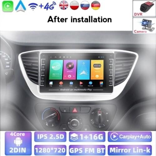 2 Din Android Car Multimedia DVD Player For Hyundai Solaris Verna 2017-2018 Autoradio Car GPS Navigation Car Radio Stereo WIFI