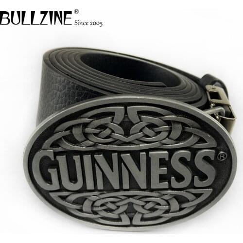 Bullzine Zinc alloy retro western Celtic belt buckle cowboy jeans belt buckle FREE PU belt FP-03517 drop shipping