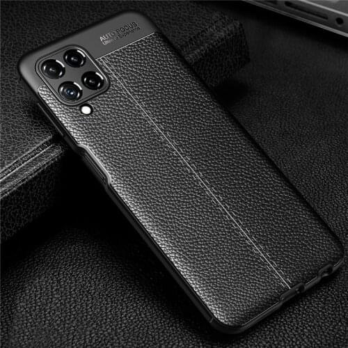 For Samsung Galaxy M32 Case Luxury Leather Rubber Soft Silicone Case For Samsung M32 Cover For Samsung Galaxy M32 Case