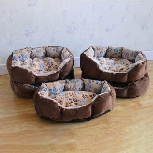 Pet Dog Beds Mats Warm Plush Sofa Kennel Pet Bed Deep Sleep Basket For Small Dog Cat Soft Cusion Puppy Nest Kennel Cat Bed House