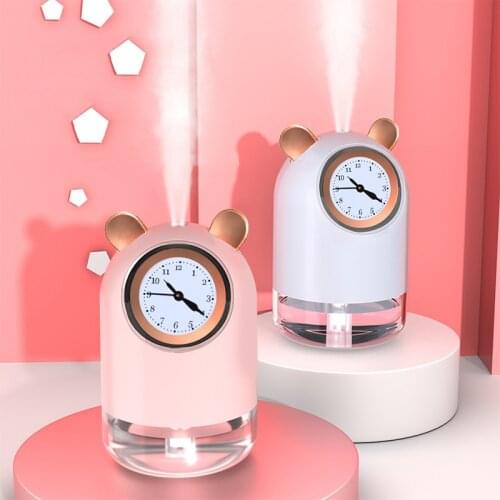 ELOOLE 300ML USB Cute Pet Humidifier Pink Household Bedroom Mini Air Purification LED Night Lamp Aroma Essential Oil Diffuser