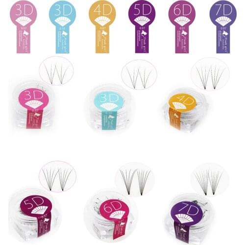 Flash Girl Short Stem Premade 80 Fans in one Box Volume Lashes Bulk Lashes Makeup Wholesale Mink Eyelash 5D 6D Maquiagem