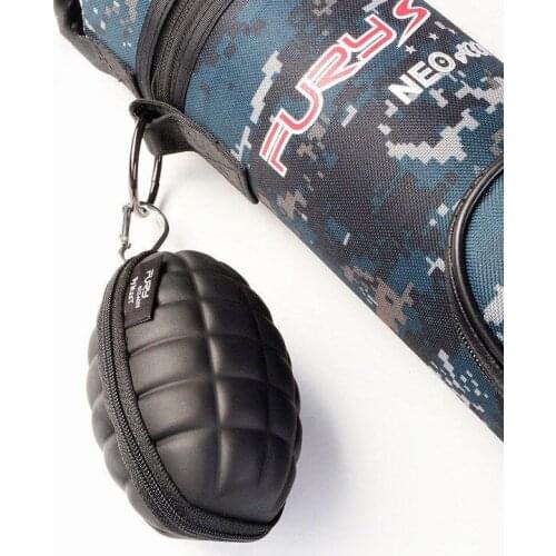 Fury Grenade Shape Pool Cue Accessories Package Pendant Chalk Tips Chock proof Buffer Black Storage Box Easy To Carry And Keep