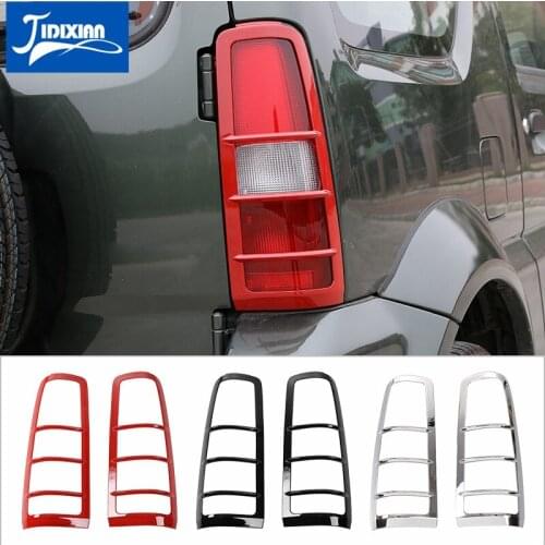 MOPAI ABS Rear Tail Light Lamp Guards Cover Car Exterior Decoration Protect Stickers for Suzuki Jimny 2007 Up Car Styling