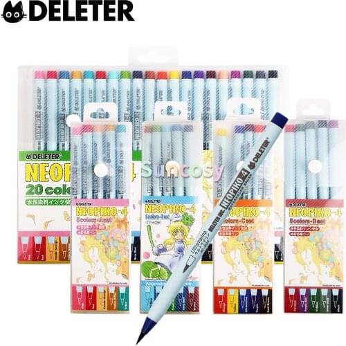 DELETER NEOPLK-4 Ink Painting Brush, Watercolor Pigment Water-based Dye Brush, 20 Colors