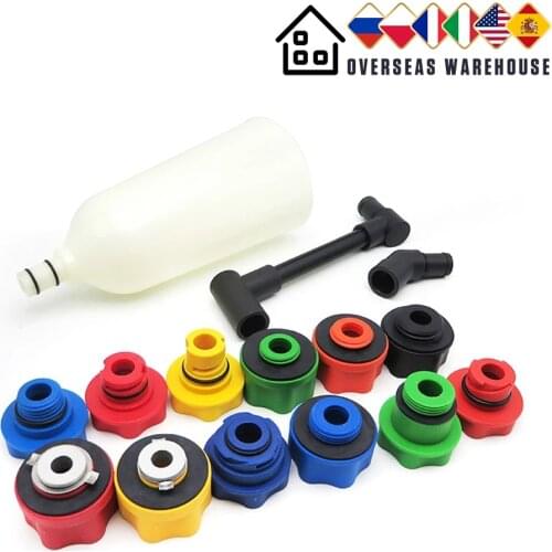 15pcs Car Topping Up Engine Oil Funnel Set Spillproof Filter Fits For Audi EA888 BMW BENZ VW Land Rover 20