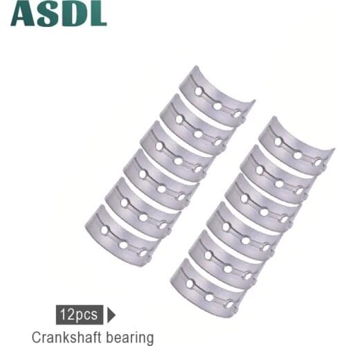 12Pcs Motorcycle Engine Crankshaft Tile Bearing Set STD +25 +50 +75 +100 For Honda VFR400 NC21 NC24 NC30 NC35 VFR400R #c