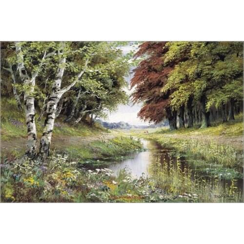 Silver Birch - Counted Cross Stitch Kits - DIY Handmade Needlework For Embroidery 14 ct Cross Stitch Sets DMC Color