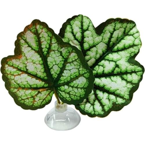 2021 New Betta Fish Leaf Pad with Suction Cup Hammock Simulating Habitat Realistic Resting Spot Fish Rest Bed Aquariums Decor