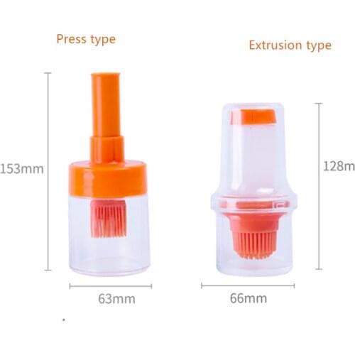 Barbecue Brush High Temperature Oil Brush Food Grade Silicone Baking Cooking BBQ Tools Barbecue Oil Bottle Brush Kitchen Gadgets