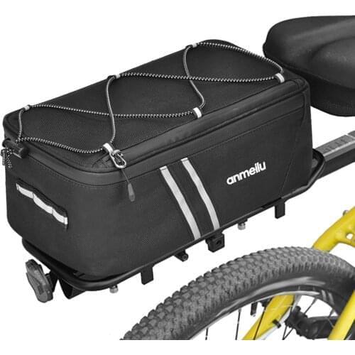 Bike Trunk Bag 7L Large Capacity Bicycle Rear Bag Water Resistant Bike Rack Bag with Waterproof Rain Cover Bike Accessories