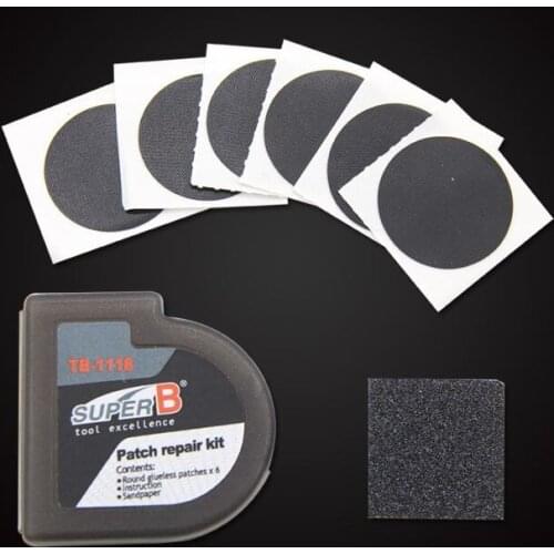 Super B TB-1118 Bicycle Inner Tire Glueless Patches/No Glue Fast Repair Tools/Patch Repair Kits/ Bike Bicycle repair Tools