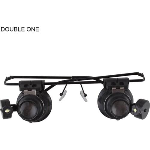 Magnifier Jewelry Loupe Glass Loupe Lens Eye Jeweler Watch Repair 20X Magnifier Magnifying LED Light Jewelry Tools Equipments