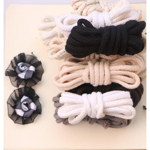 2 yard 5 MM-7MM natural woven cotton rope wax cotton rope core strong DIY hand universal clothes-drying rope