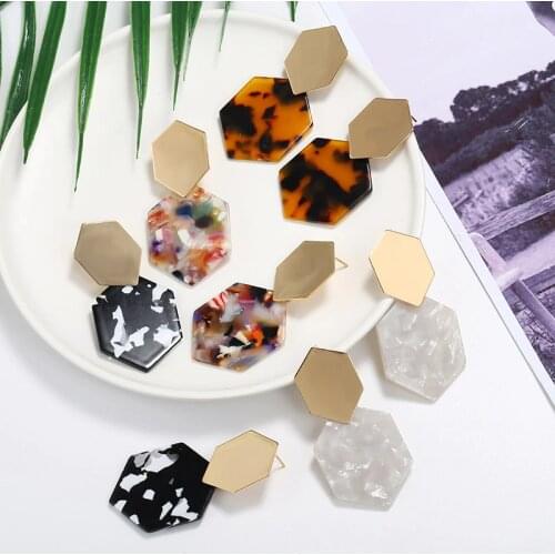 2019 Fashion Women Drop Earrings Unique Personality Vintage Puck ZA Style Statement Dangle Earring Boho Jewelry Modern Earrings