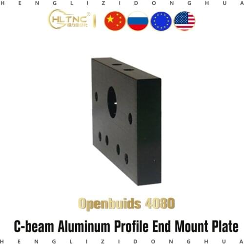 1pcs 3D Printer openbuilds c-beam end mount U type aluminium material face mounting plate