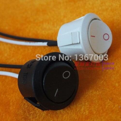 100pcs High Quality 3A On/Off Position Snap Boat Button Switch 12V/110V/250V, lighting accessories