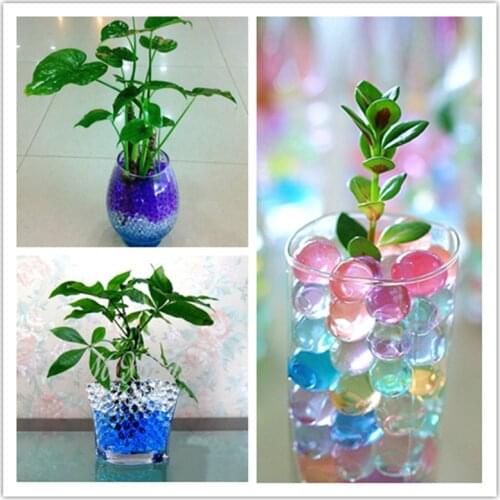 1000pcs Colorful Pearl Gel Polymer Hydrogel Crystal Mud Water Beads Grow Magic Jelly Ball Wedding Home Decoration Soil 7zSH760