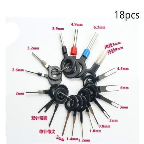18PCS Car terminal removal key tool for Ford Focus MK2 MK3 MK4 Fiesta Ecosport Mondeo Fusion kuga Escape