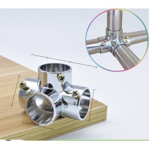 4pcs For 25mm Zinc alloy Clothes pole K-Shaped joint connector clothes pole accessories