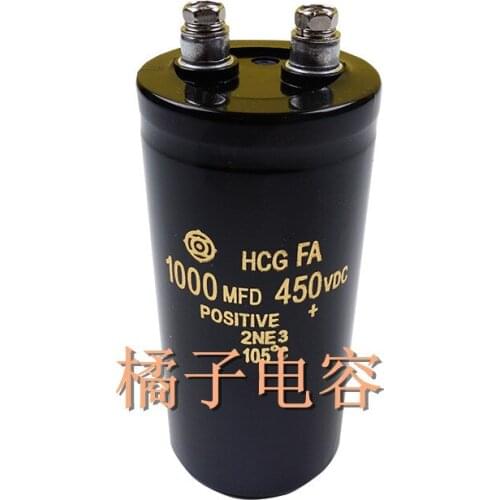 Ultrasonic Mask Machine Accessories Brand New HCG 450V1000uf Screw Head Electrolytic Capacitor 1000MFD