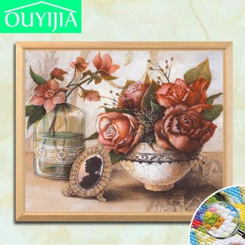 5D Diamond painting full square Diamant mosaic DIY Cross stitch kit 2018 New classical home restaurant Decorative painting