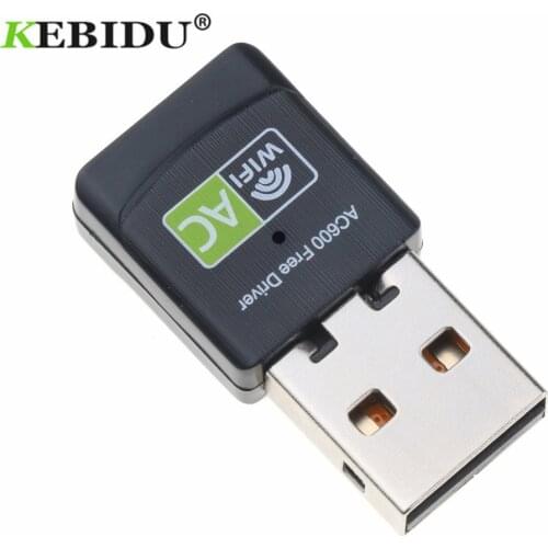 Free Driver Wireless USB Wifi Adapter 600Mbps 2.4G/5G Dual Band Wi-fi Network Card Lan Ethernet Wifi Dongle 802.11n/g/a/ac
